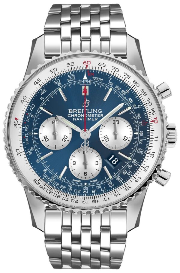 Breitling Herrklocka AB0127211C1A1 Navitimer 01 46Mm Blå/Stål Ø46