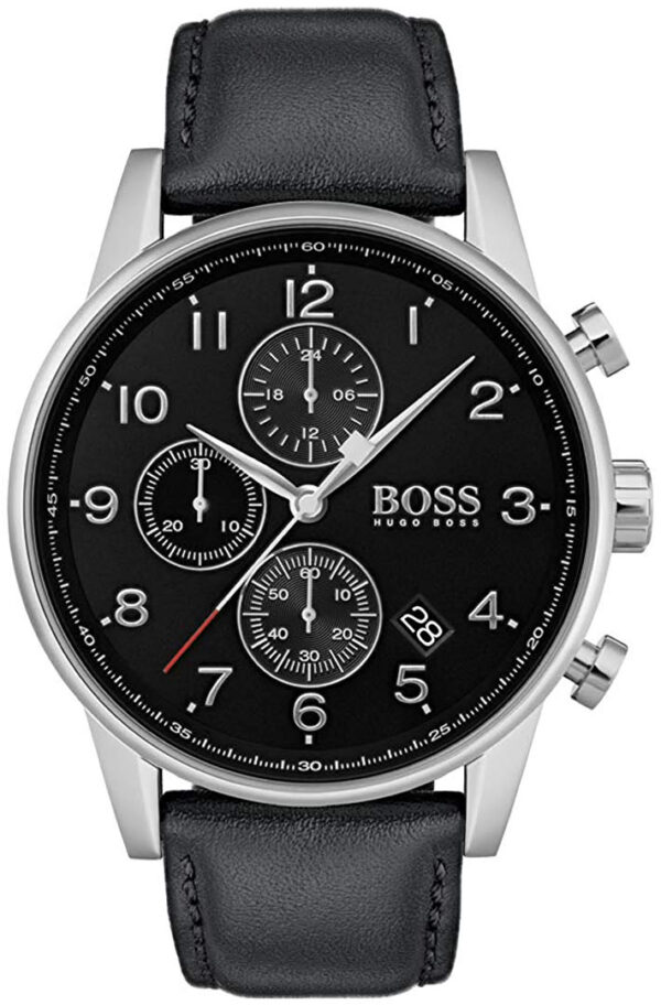 Hugo Boss Herrklocka 1513678 Svart/Läder Ø44 mm