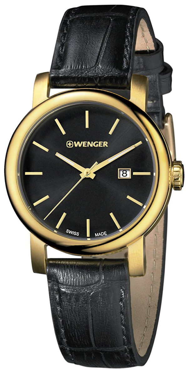 Wenger Urban Classic Damklocka 01.1021.121 Svart/Läder Ø34 mm